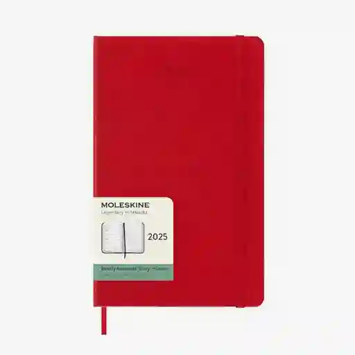 Moleskine Agenda 2025 Grande Sem Red sc