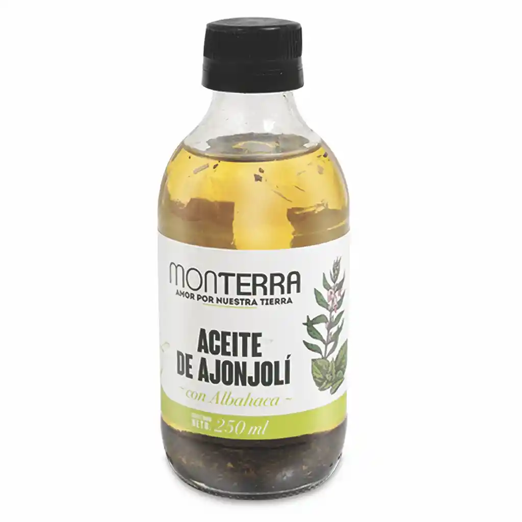 Monterra Aceite de Ajonjolí Con Albahaca