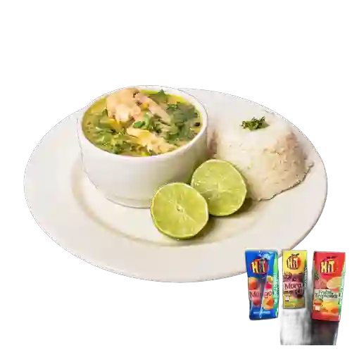 Combo Sopa de Pollo Pequeña + Jugo Hit 200cc