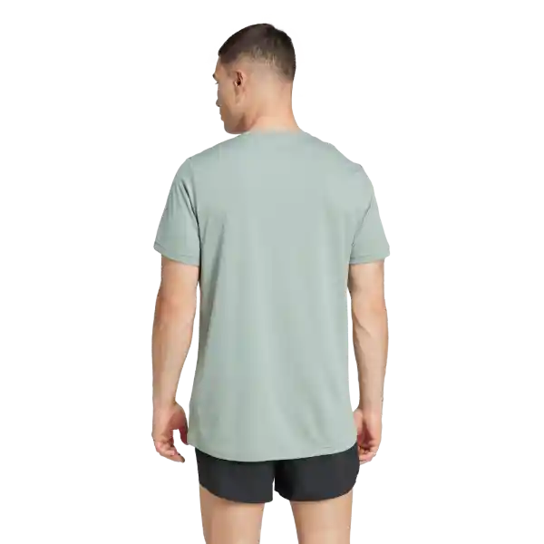 Adidas Camiseta Manga Corta Run it Tee Correr de Hombre Verde XL