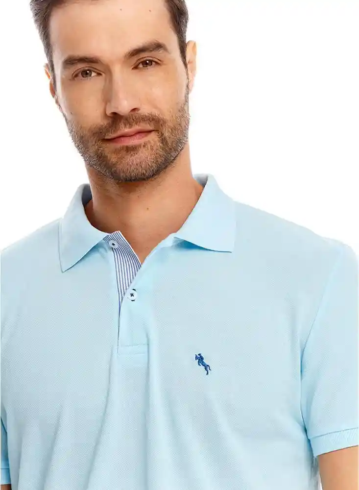 Camiseta Polo Azul Clte