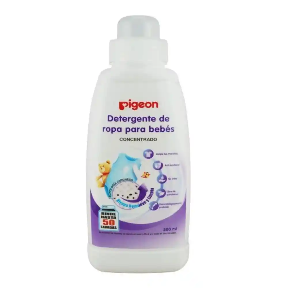 Detergente Pigeon Liquido De Ropa Para Bebes 500 Ml