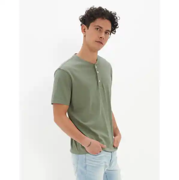 Camiseta Hombre Verde Talla SMALL American Eagle