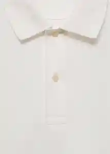 Camisa Polo Slim Off White Talla 21 Teen Niños Mango