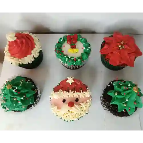 Cupcakes Navideños X 6