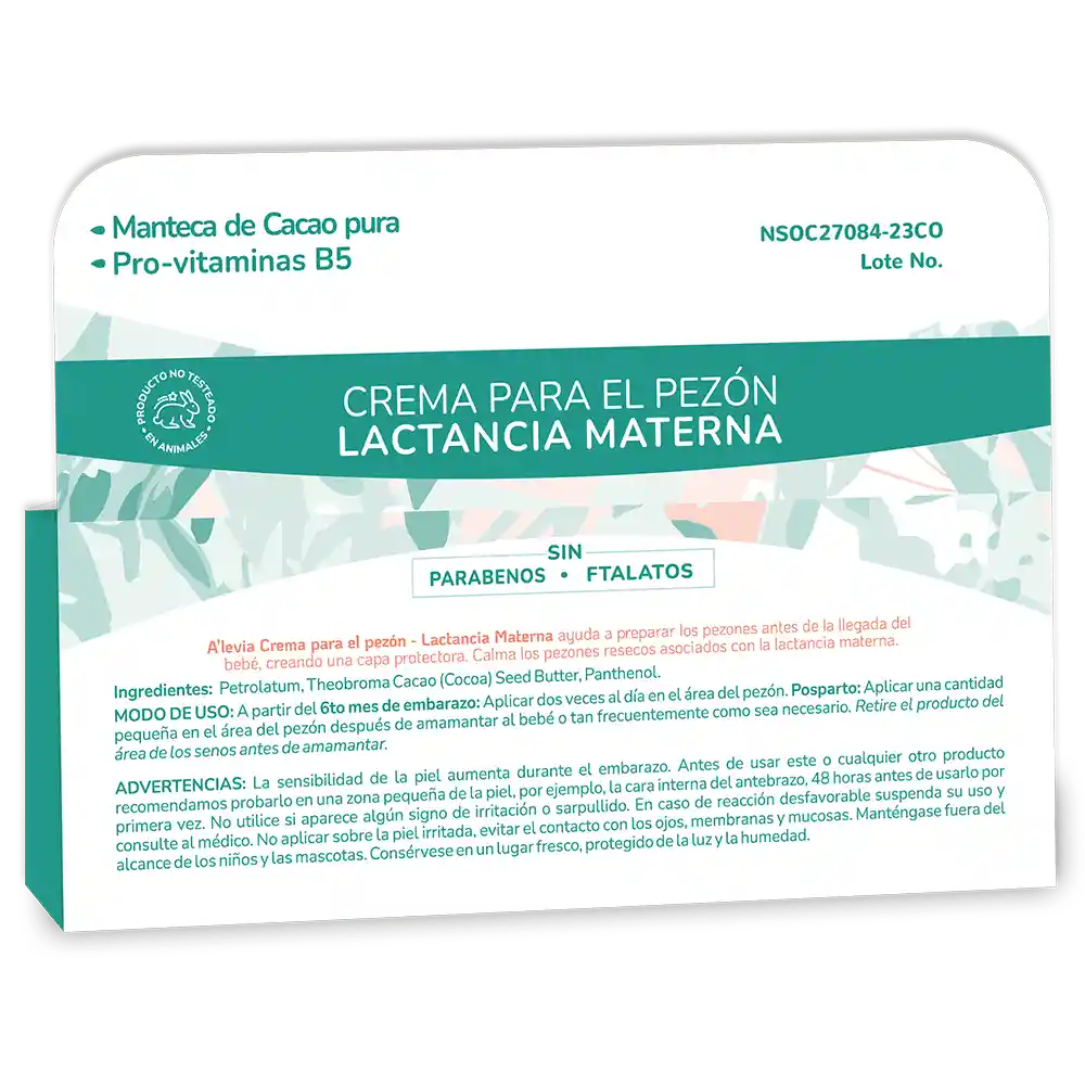 Crema Alevia Pezon Lactancia Materna
