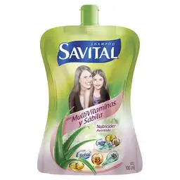 Savital Shampoo Nutricion Avanzada Con Multivitamina 100 mL