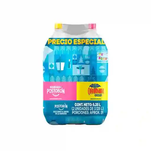 Postobón Pack de Gaseosa Duopack Manzana + Colombiana