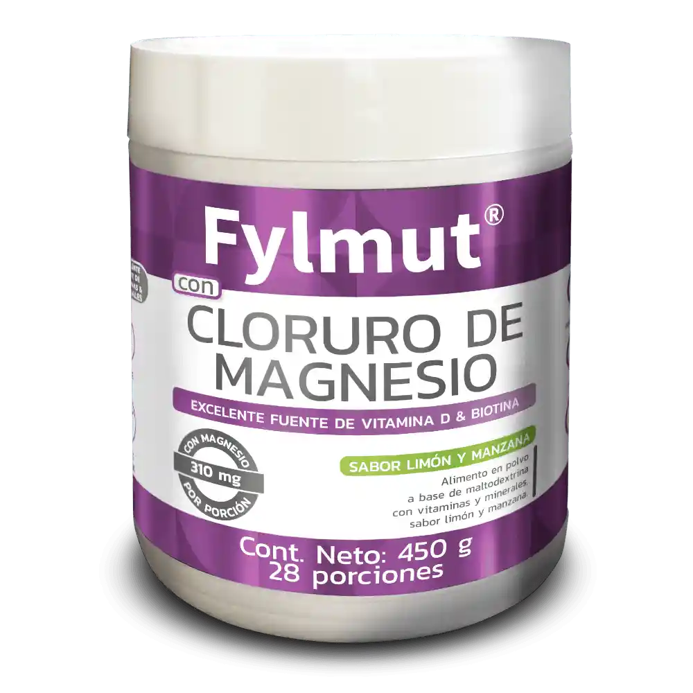 Cloruro Magnesio Fylmut Sabor Limon Manzana