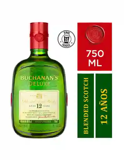 Buchanan's Whisky Blended Scotch Deluxe 12 Años