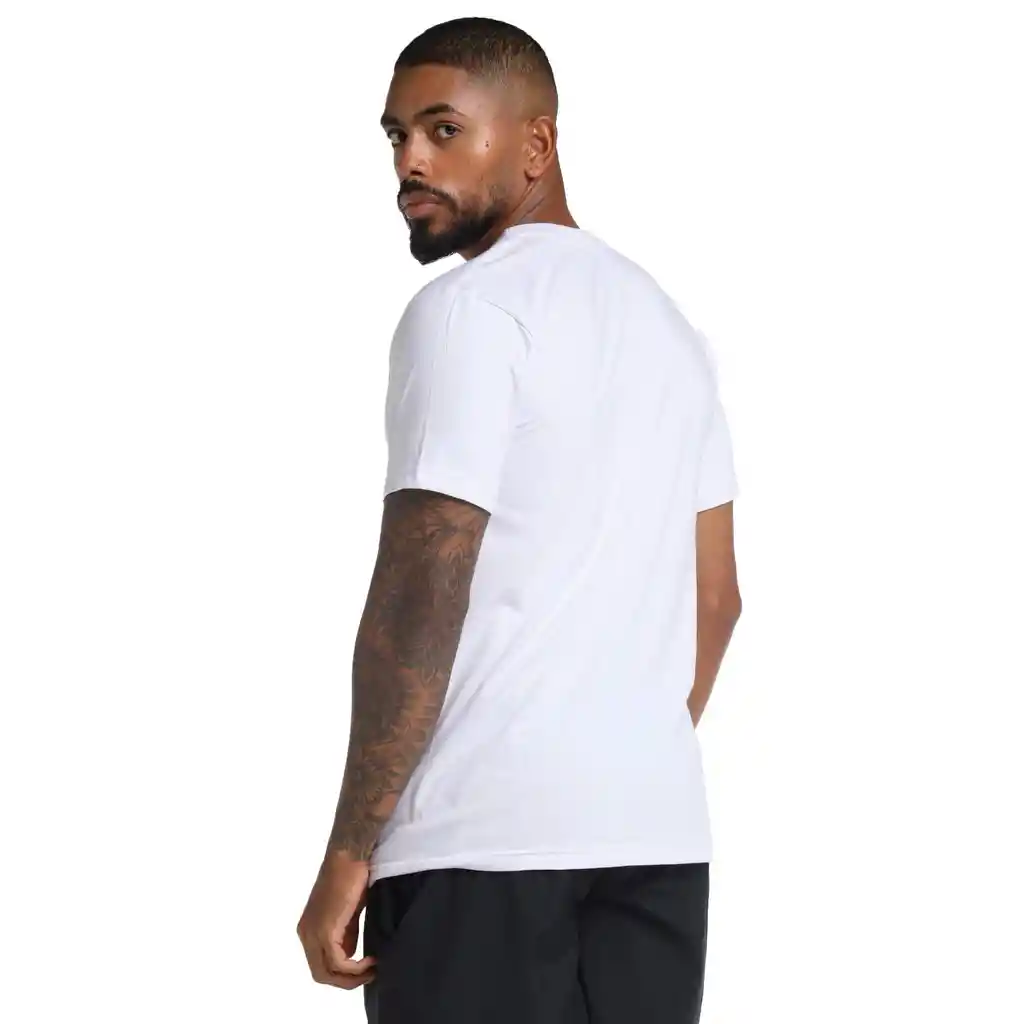 Camiseta Manga Corta Reetro Reel Hombre Blanco-l