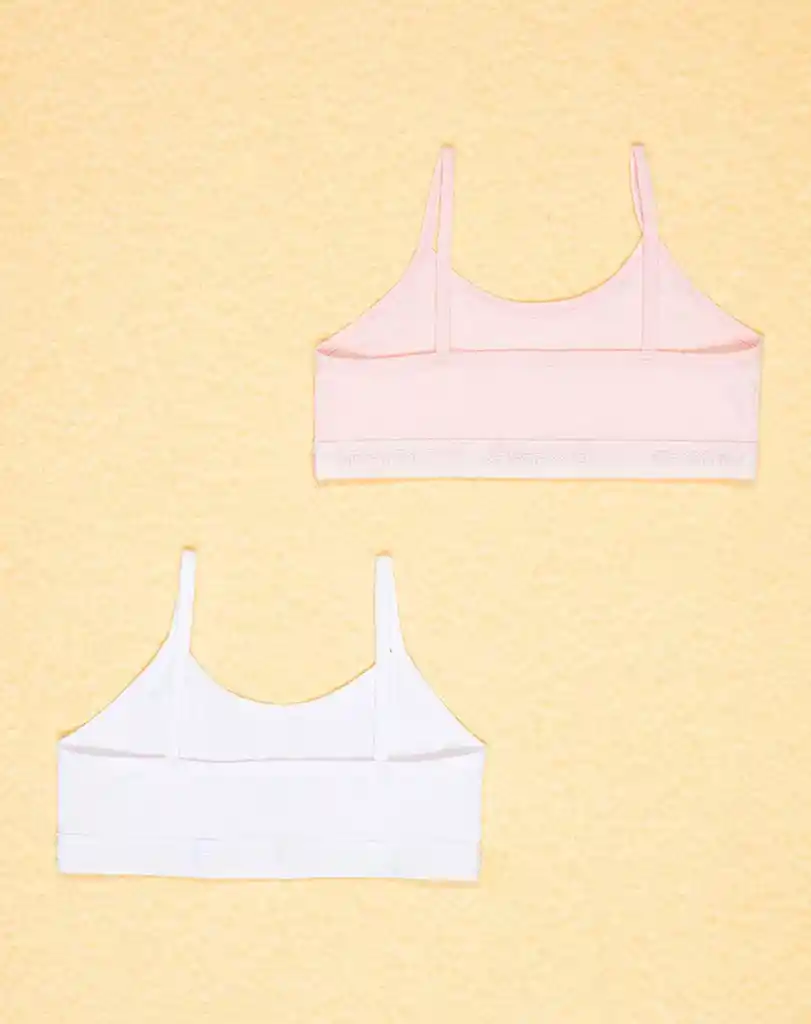 Top Tiras en Algodón Kd Femenino Surtido Lihu X2