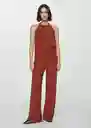 Pantalón Matilda Terracota Talla S Mujer Mango