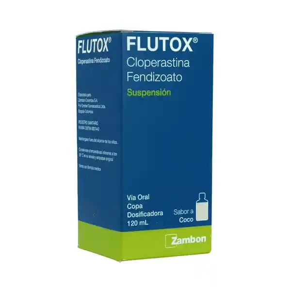 Flutox Jarabe Adulto Cloperastina Fendizoato Suspensión.