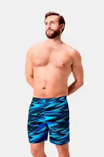 Pantaloneta Sport Printed Picton Hombre Blue 18 T. XXL Speedo