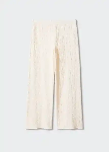 Pantalón Mar-L Crudo Talla XS Mujer Mango