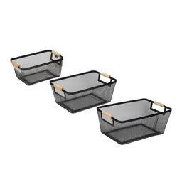 Canasto Org Metal Asa Bambu S