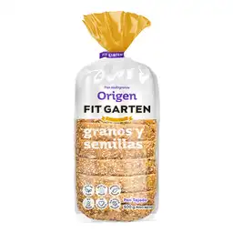 Fit Garden Pan Tajado Multigranos Origen