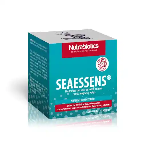 Seassens Sales de Rehidratacion Nutrabiotics Sabor Frambuesa Caja X 10 Sobres