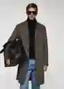 Abrigo York Marrón Talla S Hombre Mango