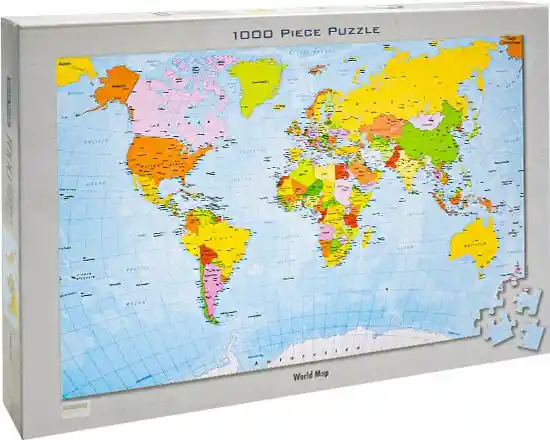 ROMPECABEZAS DE 1000 PIEZAS-MAPAMUNDI GEOGRAFICO 100-272