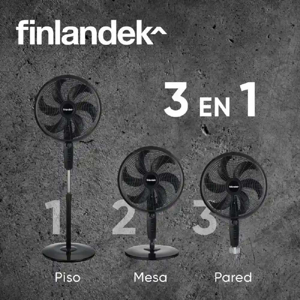 Finlandek Ventilador 3 en 1 de 18''