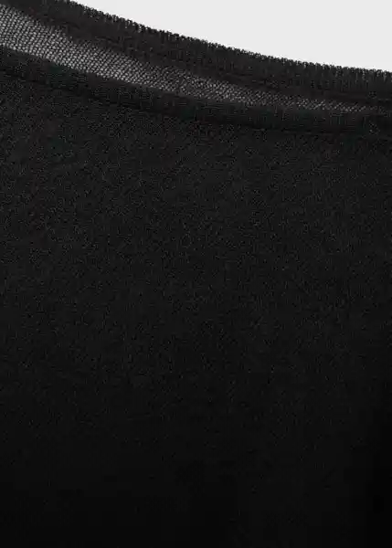 Capa Argon Negro Talla S Mujer Mango