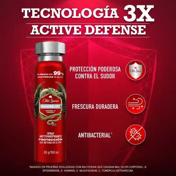 Antitranspirante en Spray Old Spice Dragonblast 93 g