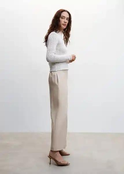 Pantalón Lote Piedra Talla S Mujer Mango