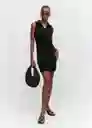 Vestido Wild-H Negro Talla XS Mujer Mango