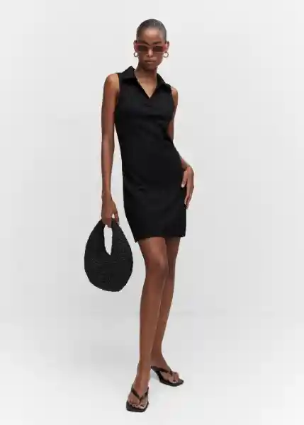 Vestido Wild-H Negro Talla XS Mujer Mango