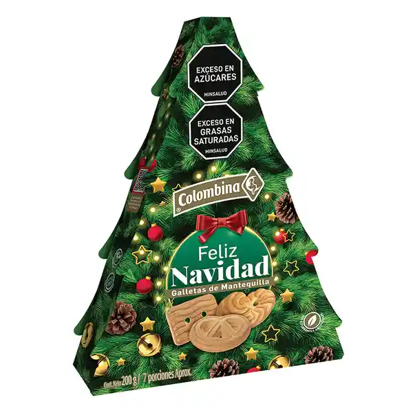 Colombina Galletas Navideñas Árbol de Navidad