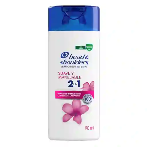 Shampoo Head y Shoulders 2 en 1 Suave Manejable