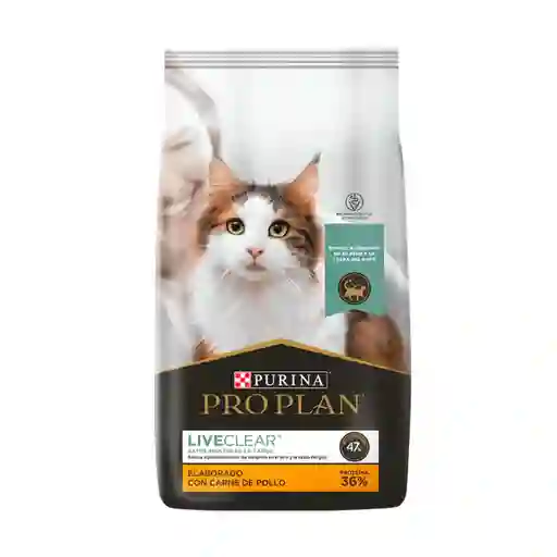 Comida para Gatos Reductor de Alergenos Purina Pro Plan Live Clear x 3 kg