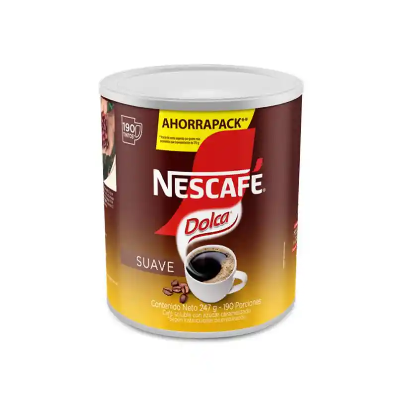 Café instantáneo NESCAFÉ Dolca x 247g