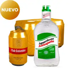 Antioqueño Verde 750 Ml + 6 Pack Club Colombia