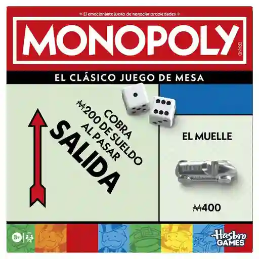 Juego de Mesa Monopoly Clásico Hasbro Gaming