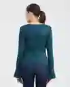 Camiseta Ribbed Verde Nafta Ultra Oscuro T. L Chevignon