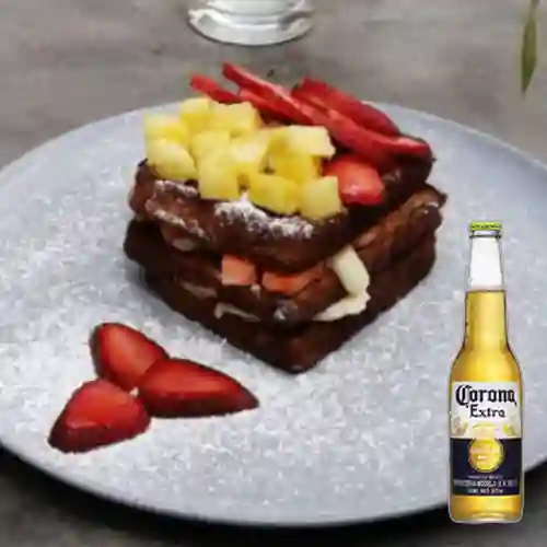 Combo Tostadas Francesas + Cerveza Corona Bot. 355ml