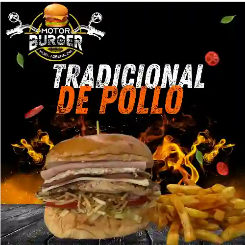 Hamburguesa Tradicional de Pollo