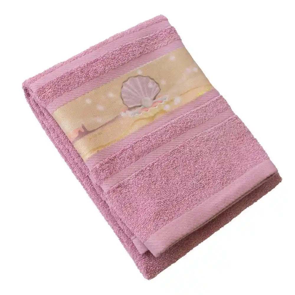 Toalla Botanica 70x130 Rosa Estampada Fatelares 45854