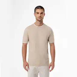 Camiseta Manga Corta en Algodón Masculino Ciprés Gef Talla Xl