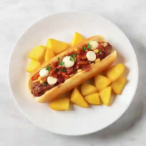 Perro al carbón mixto