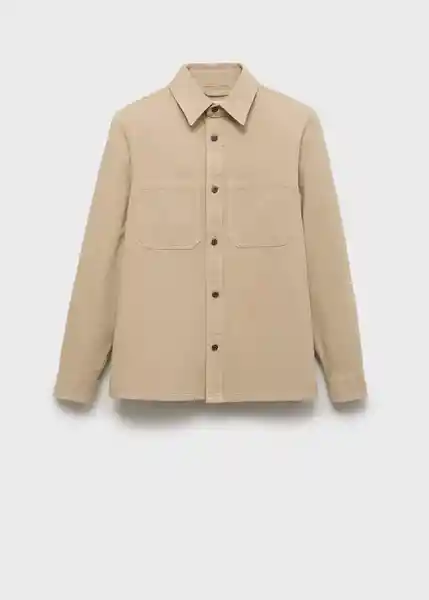 Sobrecamisa Jazz Beige Talla S Hombre Mango