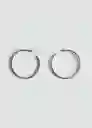 Pendientes Tiana Plata Talla 99 Mujer Mango