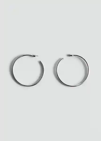 Pendientes Tiana Plata Talla 99 Mujer Mango