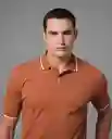 Camisa Tipo Polo Hombre Café Talla L 190G001 Rifle
