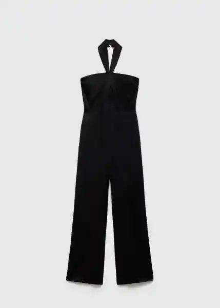 Enterizo Mono Mony Negro Talla S Mujer Mango