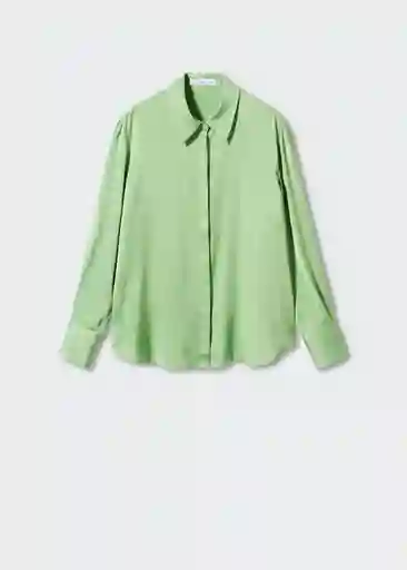 Camisa Ideale Menta Talla S Mujer Mango