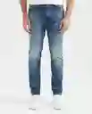 Jean Straight Fit Morrison Azul Frances Medio Talla 32 Chevignon